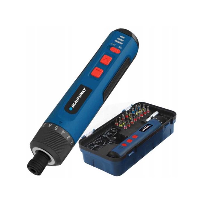 Wkrętak Elektryczny Śrubokręt Akumulatorowy 4V Zestaw 26 Bitów