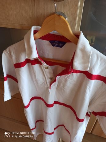 Biało czerwona bluzka/koszulka