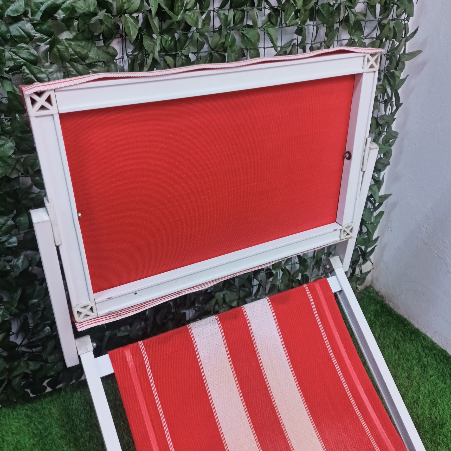 Leżak plażowy, ogrodowy Retro z lat 70-80tych.