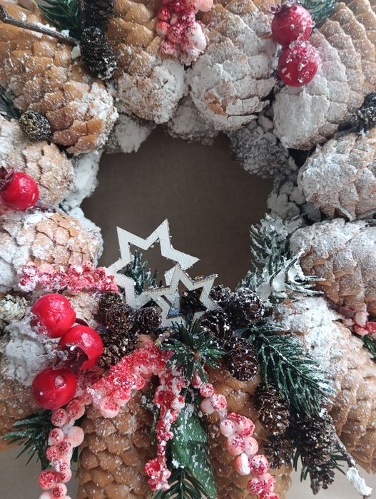 Різдвяний вінок, різдвяний декор, новорічний декор,