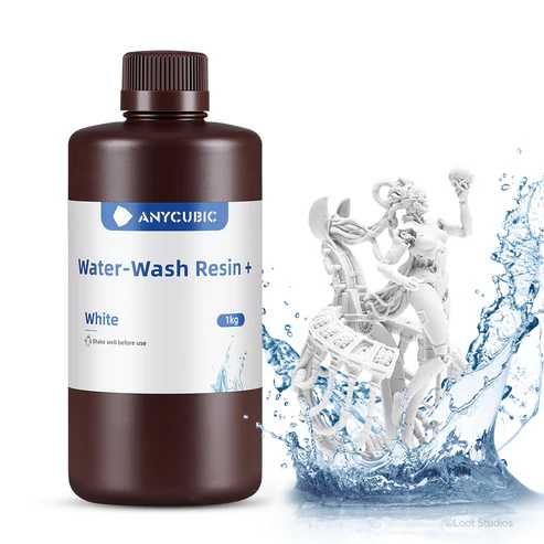 Фотополімерна водомийна смола Anycubic Water-Wash Resin+ 1 kg