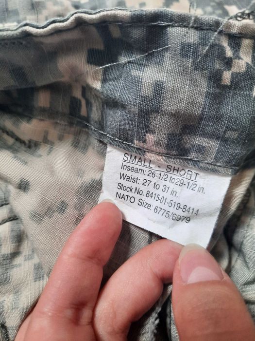 Spodnie ACU UCP US Army USGI small short NOWE