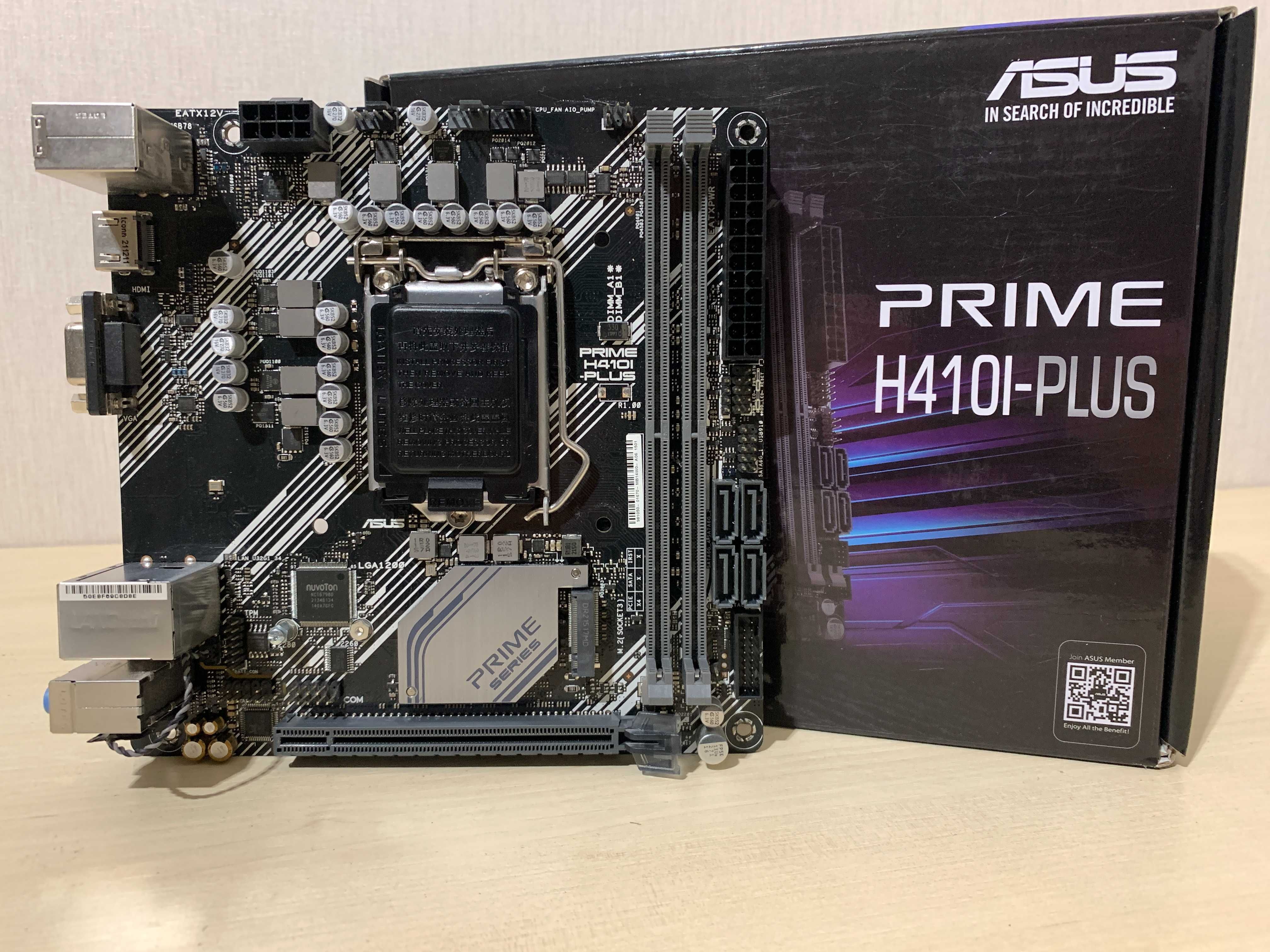 Комплект mini-itx Intel i5-10400f/Asus Prime H410I-PLUS/DDR4 16 GB