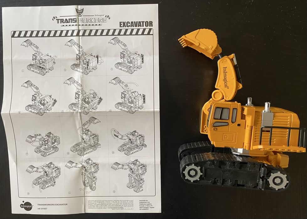 Transformers Excavator Koparka Robot ItsImagical 81057 Nowy Unikat