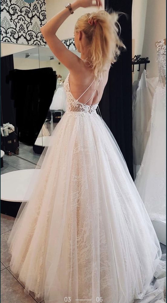Suknia slubna boho Xs