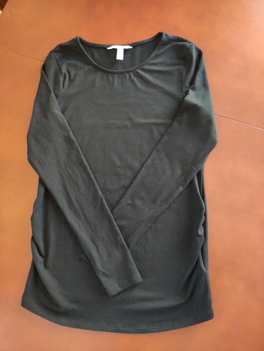Koszulka ciążowa NOWA z długim rękawem H&M rozmiar S czarna lub biała