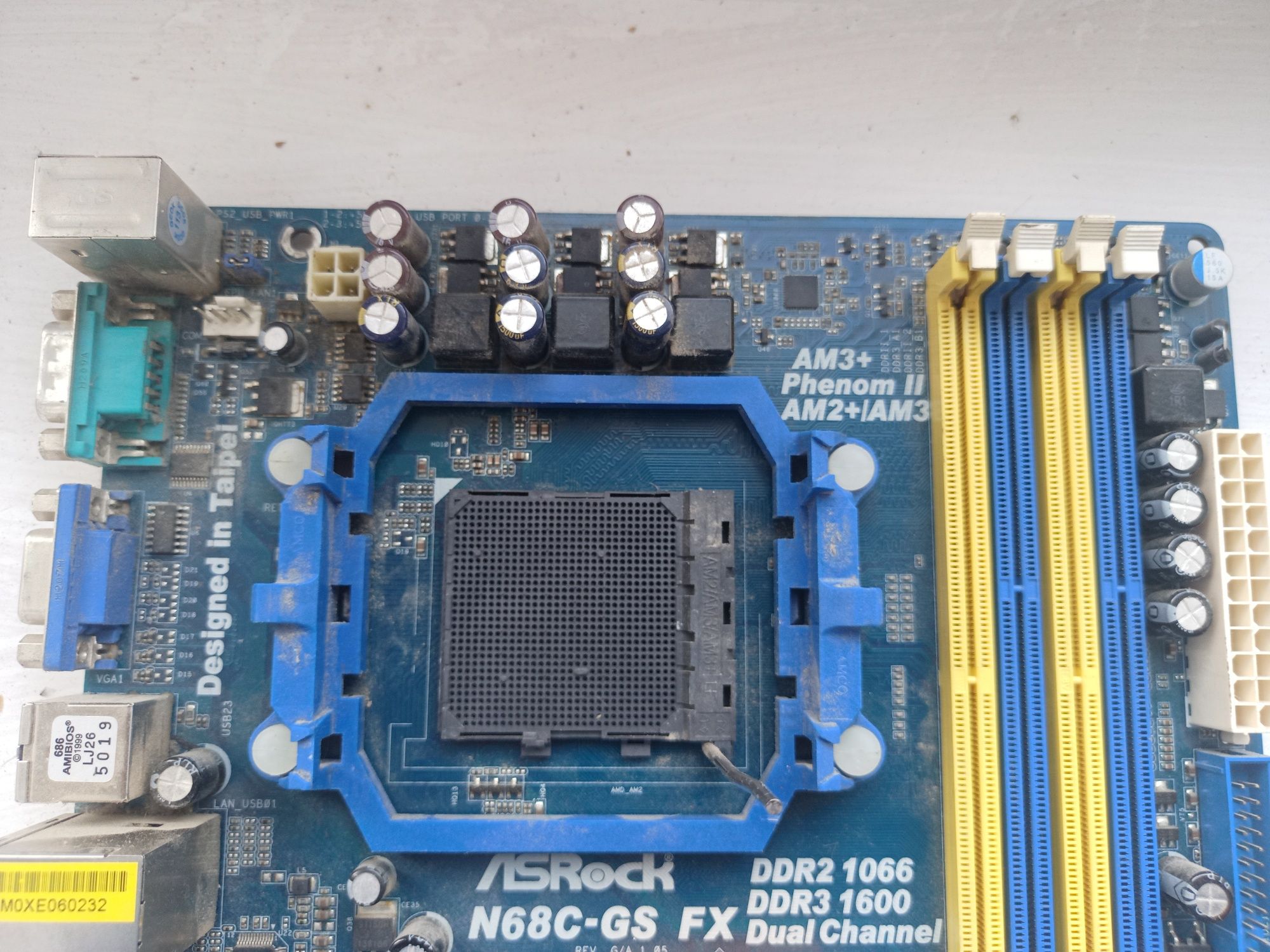 Материнська плата Asus N68C-GS FX DDR3 DDR2 AMD