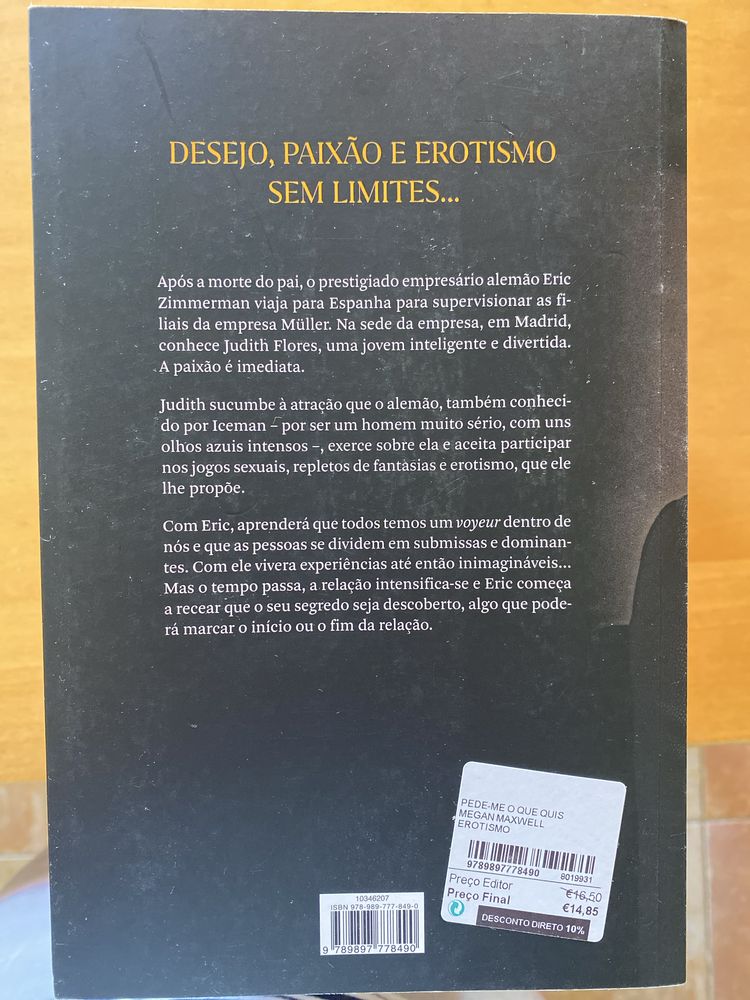 Vendo livro Pede-me o que quiseres de Megan Maxwell