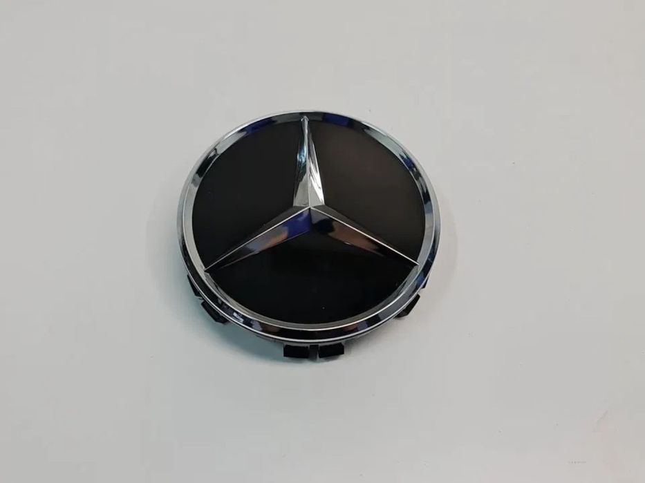 NOWY ORYGINALNY DEKIELEK KAPSEL MERCEDES AMG czarny połysk 75mm
