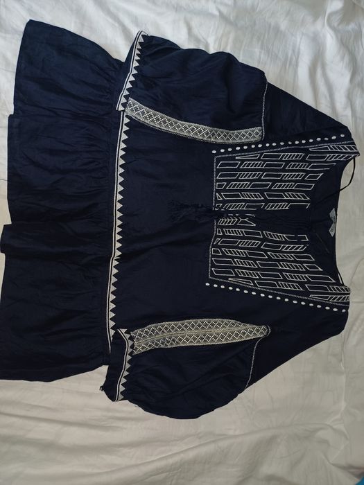 Блузка вишиванка 46 Німеччина Льон