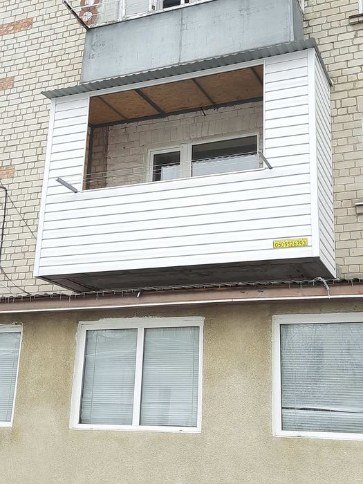 Ремонт и расширение балконов, балкон под ключ скидки - 15%