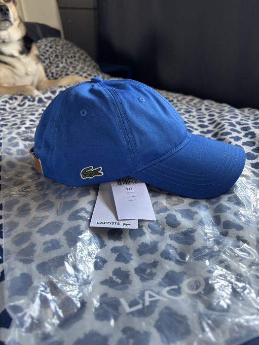 Lacoste Nowa Czapka Z Daszkiem Nowa Niebieska Blue Metki