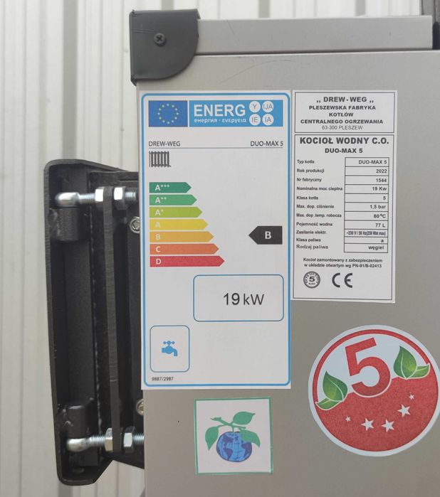 KOCIOŁ na DREWNO WĘGIEL 19kw piec kotły piece SOLIDNY