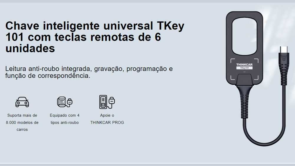 ThinkCar TKey 101 Programador Chaves IMMO Máquinas ThinkCar (NOVO)