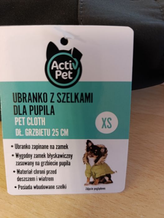 Ubranko dla psa z szelkami XS
