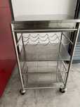 Carrinho de apoio em inox