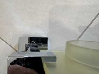 suporte para copo de parede cromado/copo transparente NK Porcelanosa