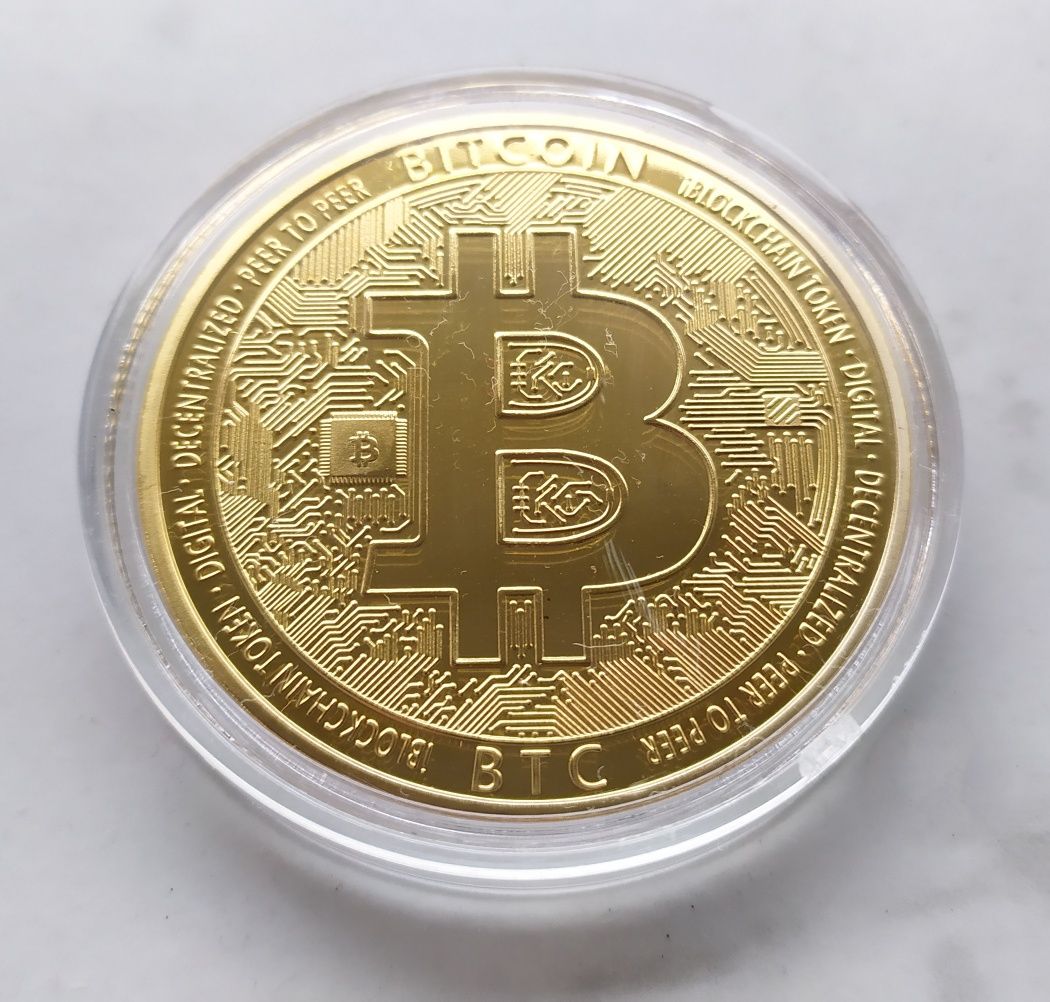 Биткоин Bitcoin сувенирная монета