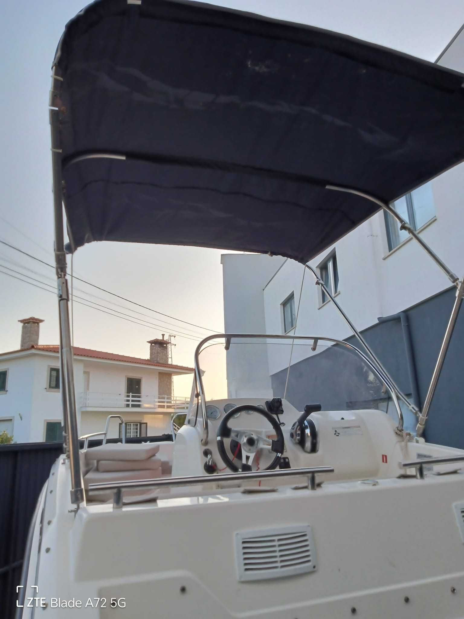 Barco Quicksilver 455 Activ Open com Reboque matrícula própria