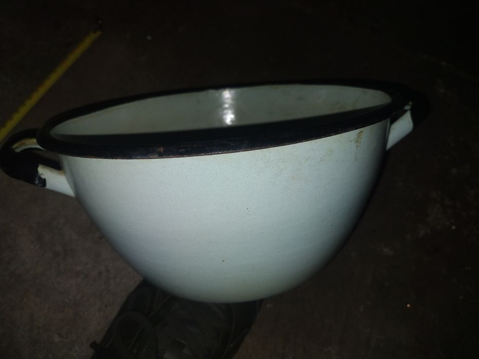 Garnek emaliowany PRL