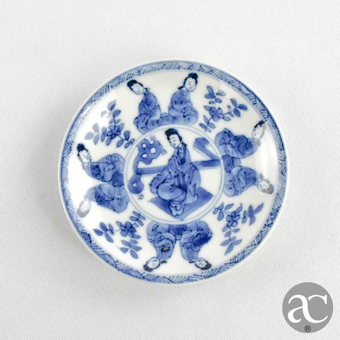 Par de taças e pires porcelana Chinesa, Período Kangxi, séc. XVII