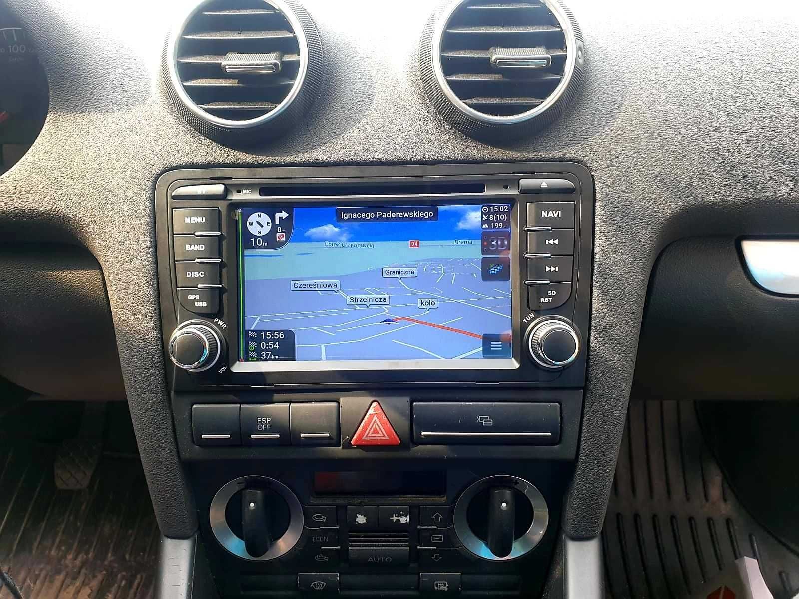 Radio 2din Android Audi A3 8GB Nawigacja, Bluetooth, DSP, Raty
