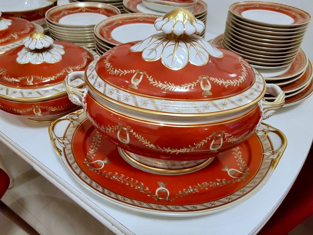 Serviço de jantar com extras (74 peças) Liras Vista Alegre