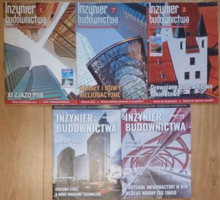 Inżynier Budownictwa miesięcznik 5 numerów