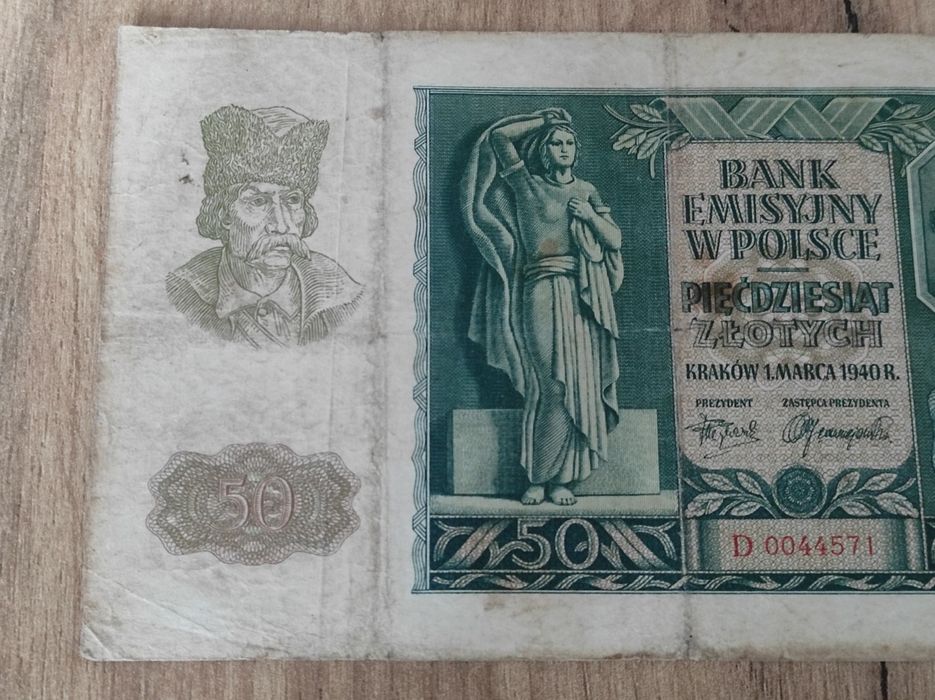 Banknot Polska okupacja niemiecka