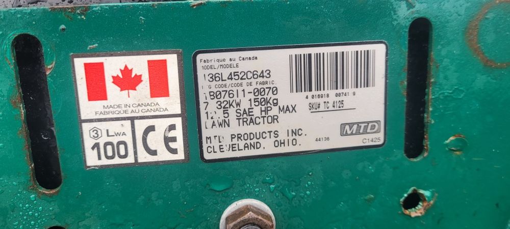 Kosiarka traktorek zdekompletowana, na czesci itp