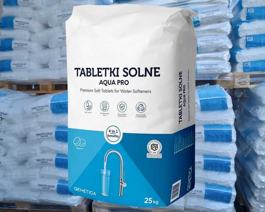 Tabletki solne Aqua Pro do systemów uzdatniania wody 1 tona z dostawą