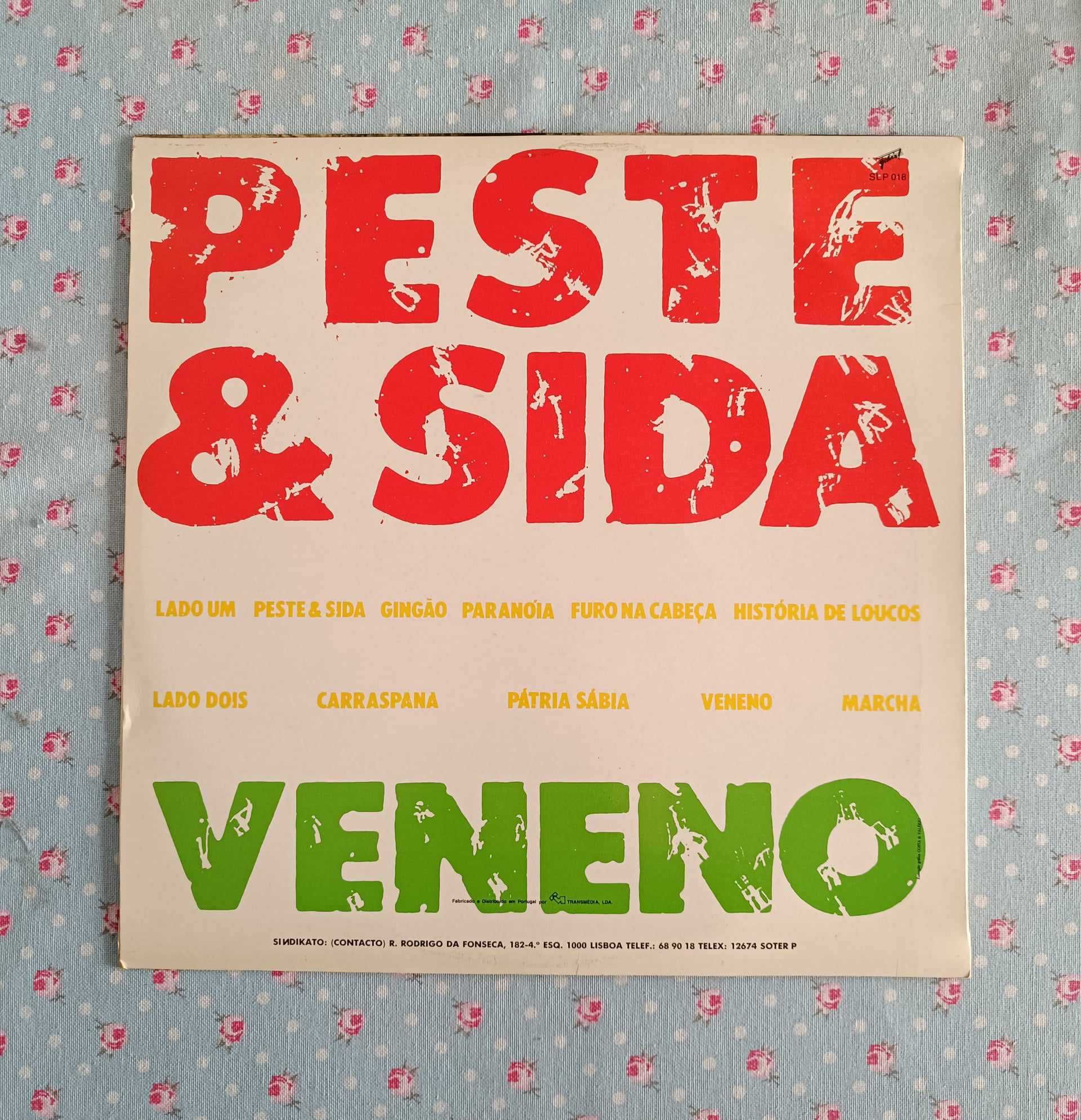 Vinil Peste & Sida ‎– Veneno (1987) (1ª Edição - Schiu!)