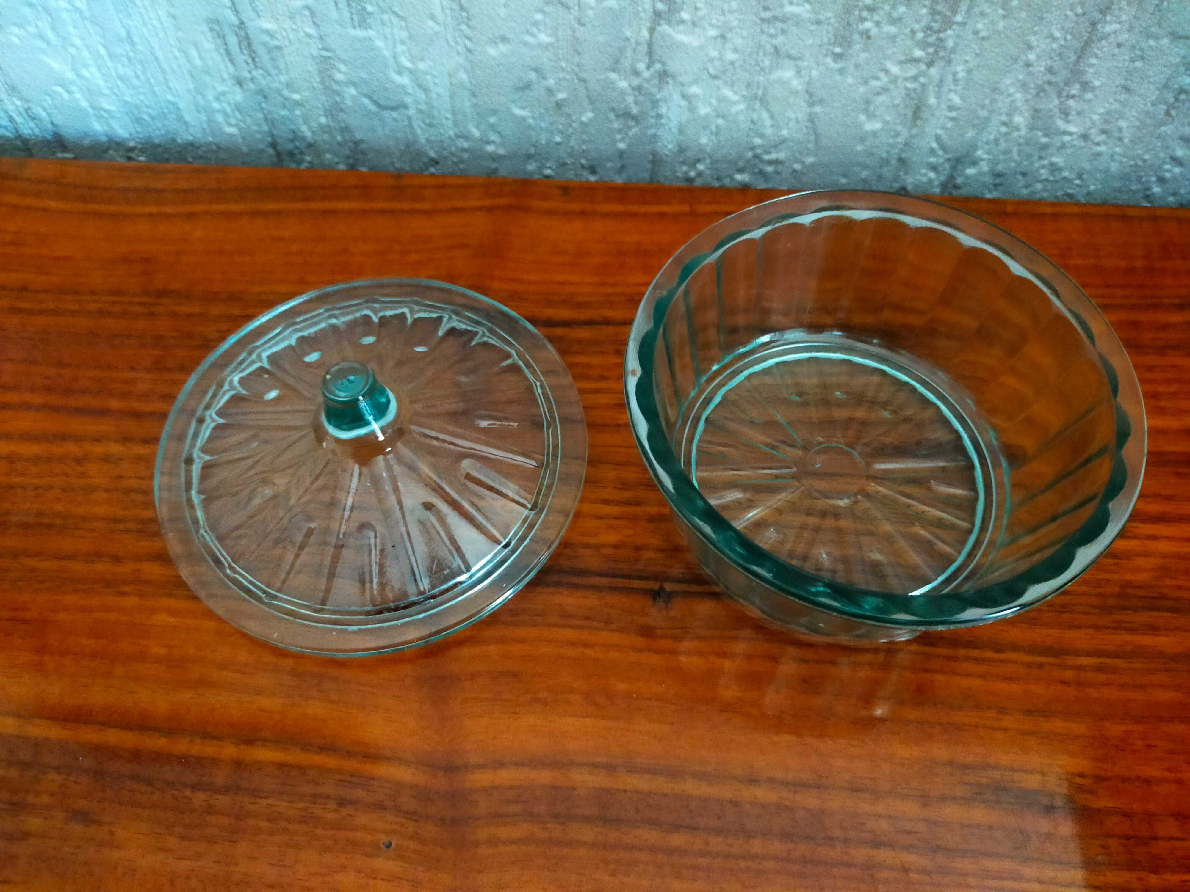 Сахарница, органайзер для ватных дисков, стекло