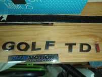 Vendo letras Golf TDI bluemotion