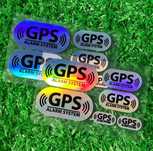 Naklejki GPS kpl.6szt.odblaski laser,ochrona,motor,skuter,quad,rower