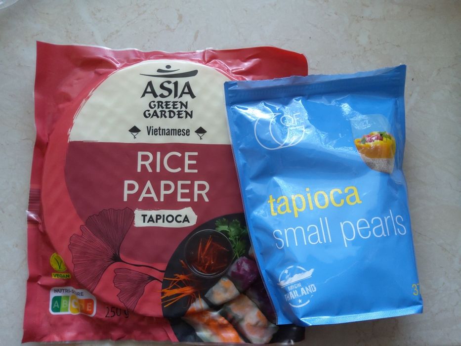 Papier ryżowy i tapioka