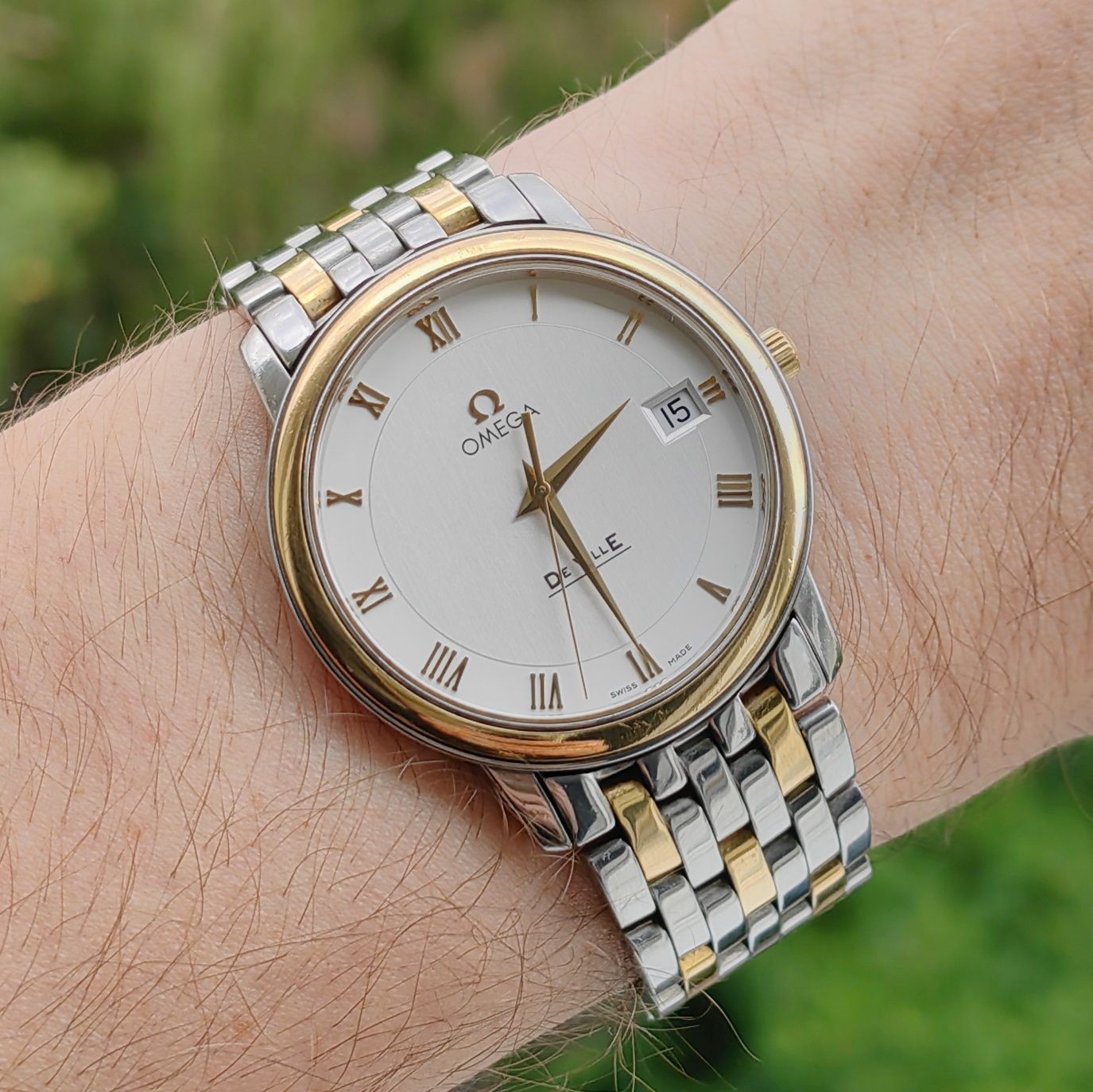 Piękna Omega De Ville Prestige 18K