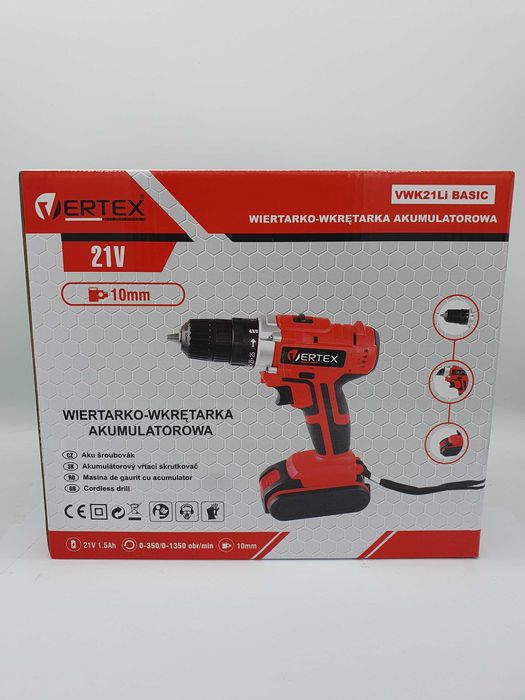 Wkrętarka Vertex zasilanie akumulatorowe VWK21Li Basic
