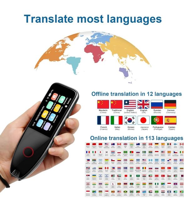 Пристрій голосового перекладу, пристрій перекладу на 113 мов із голосо
