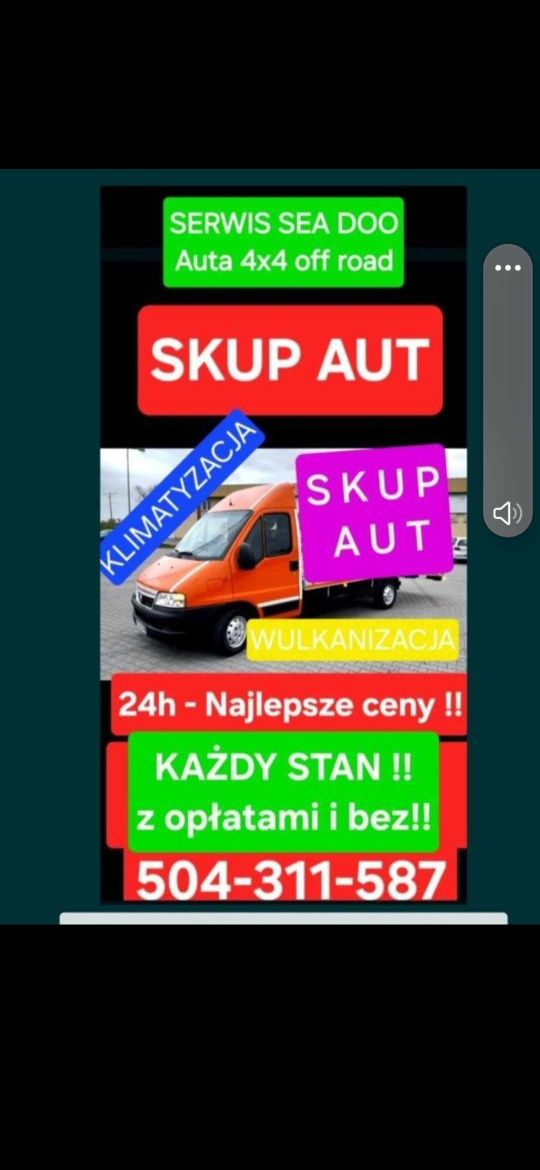 Skup AUT / inne Najlepsze ceny !!
