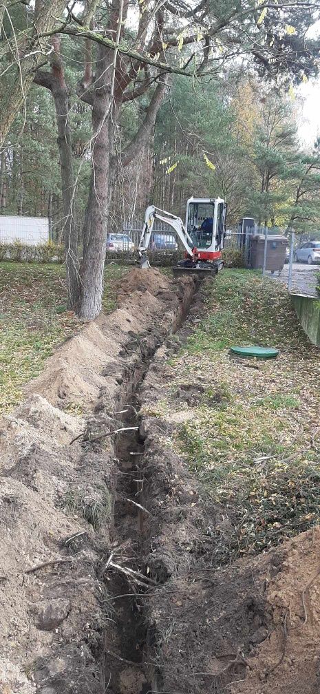 Usługi minikoparka*Prace ziemne*Światłowody*Inst. wod-kan*Wyburzenia