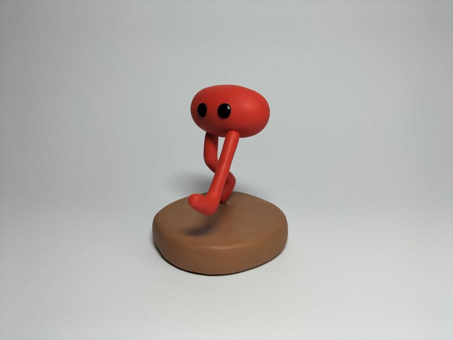 Figurka Trophy #0 Walking Piku z gliny polimerowej z gry Pikuniku