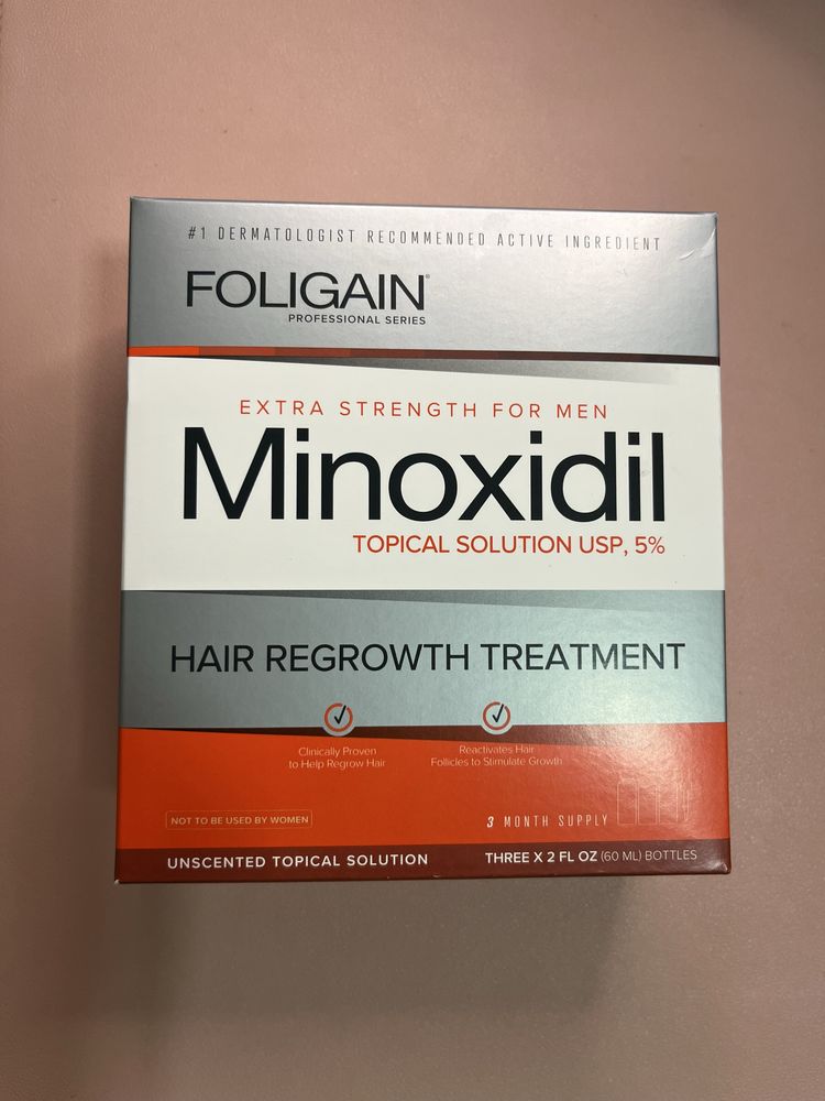 Cresximento barba e cabelo -Minoxidil