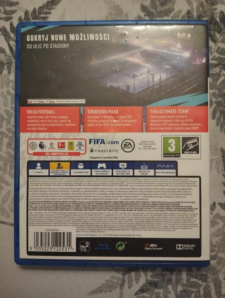 Gra FIFA 20 na ps4