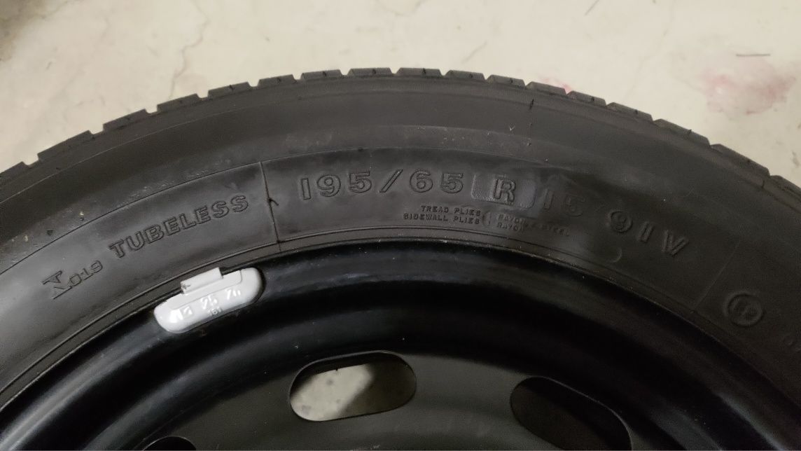 Felga stalowa 15" szerokość 6cali 6Jx15H2 ET38 5x100 195/65 R15 91V fi
