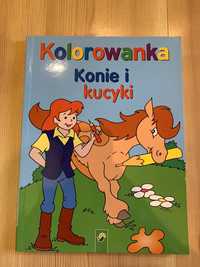 Książka „Kolorowanka Konie i kucyki”