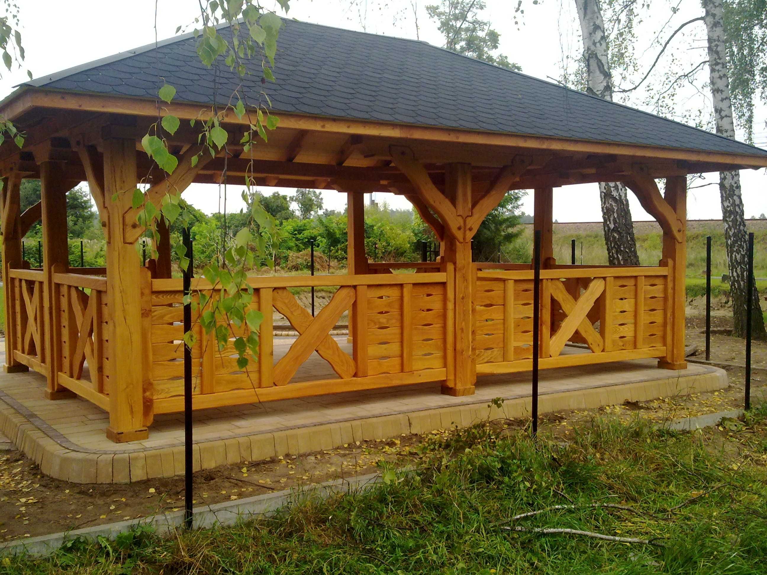 Altana  drewniana Altanka ogrodowa  4x6 meble ogrodowe