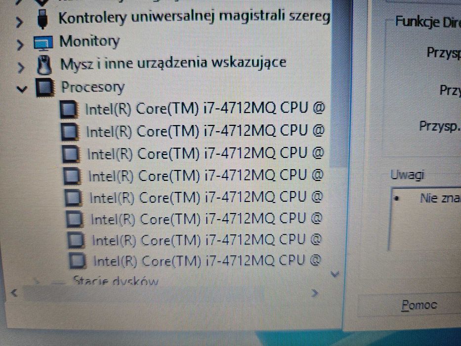 Laptop GAMINGOWY MSI 17' 4K i7 8x3.30/16GB RAM/KARTA GRAFICZNA 4GB/ssd