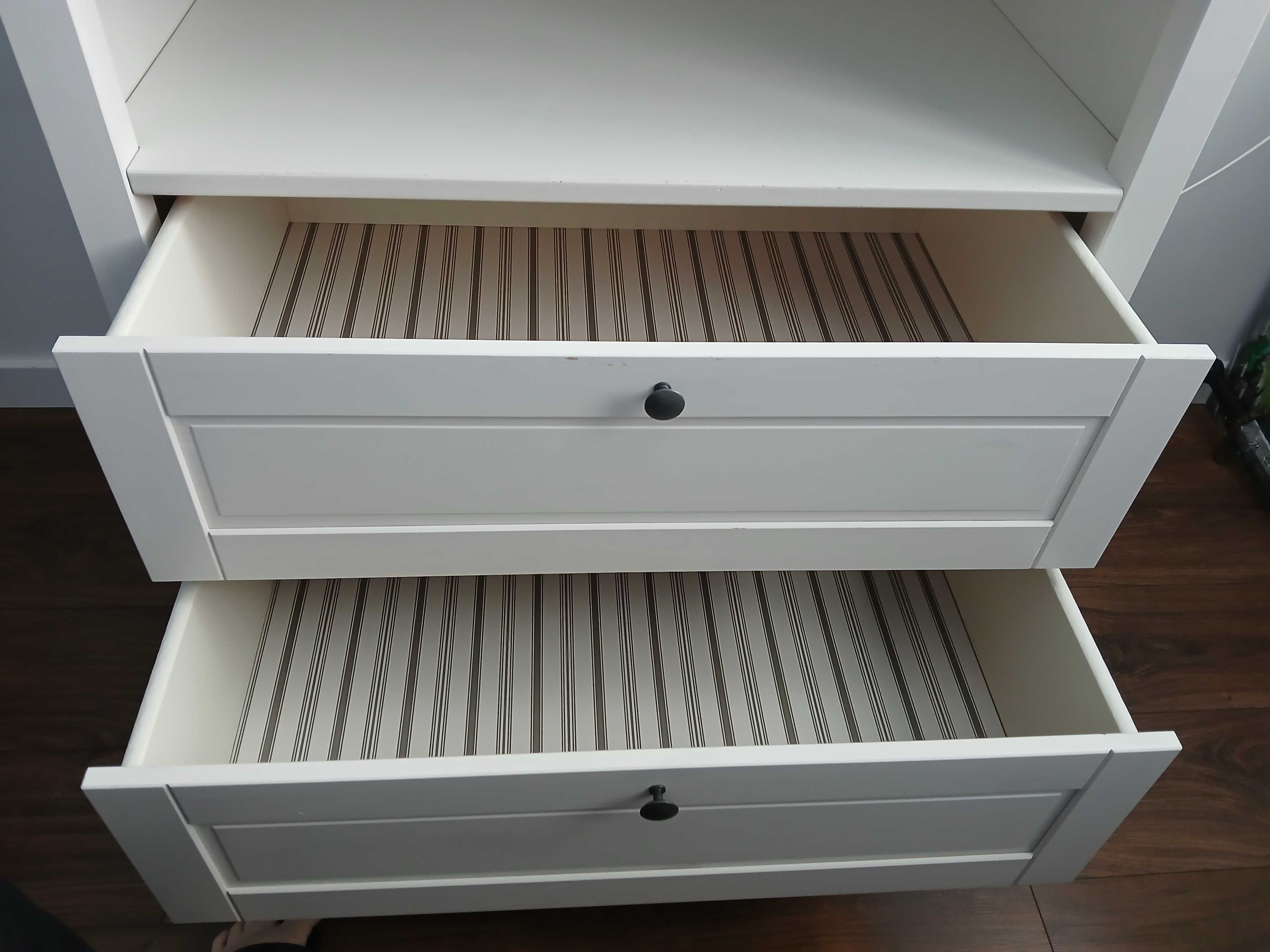 Ikea, SUNDVIK Komoda z przewijakiem, biała, przewijak