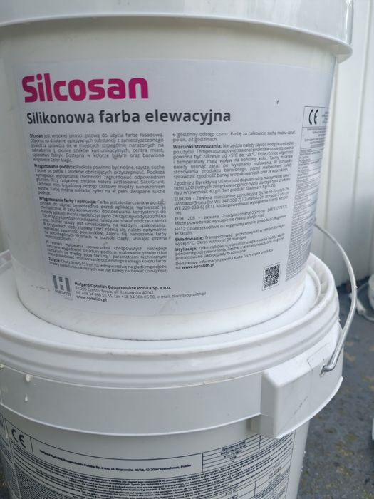 Silikonowa farba elewacyjna Silcosan.